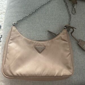 Prada Re-edition 2005 tan bag